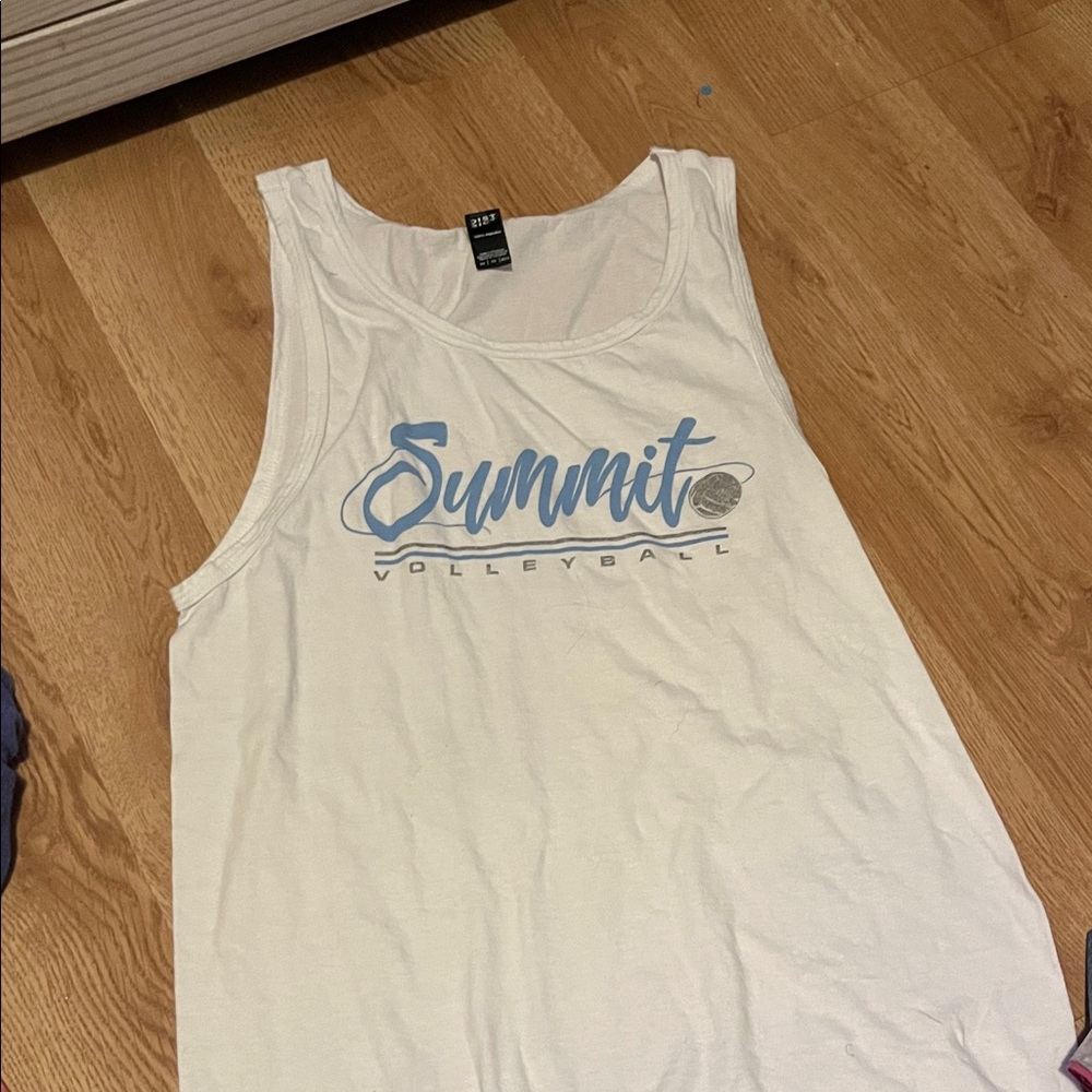 White Summit Volleyball Tank Top